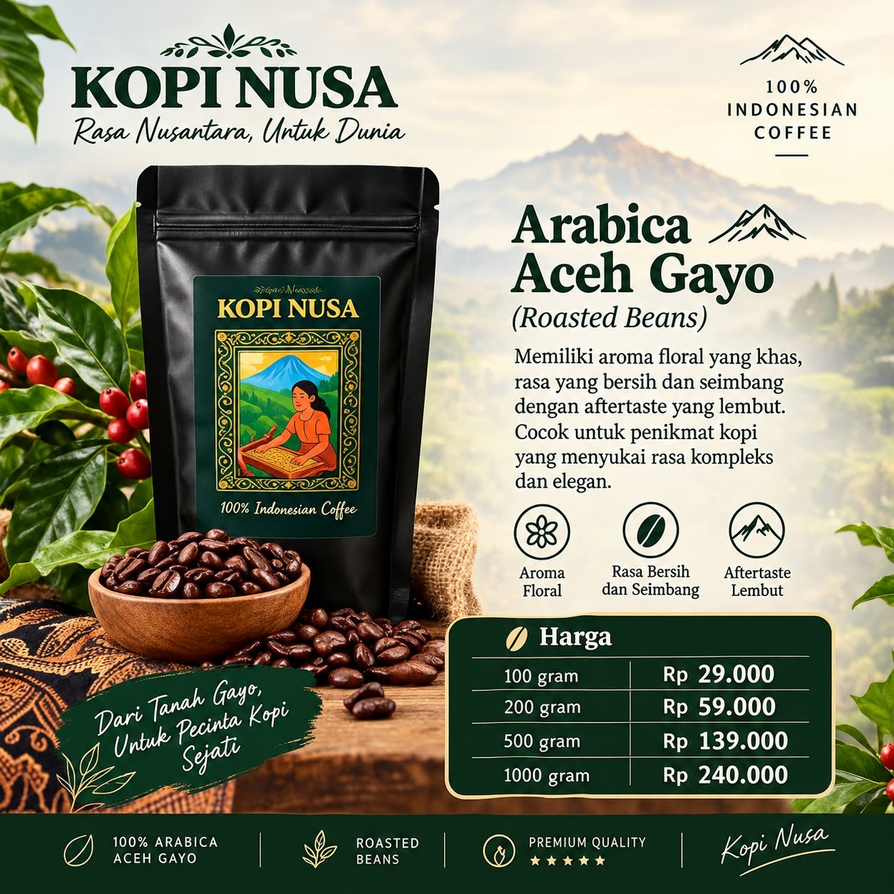 Arabica Aceh Gayo